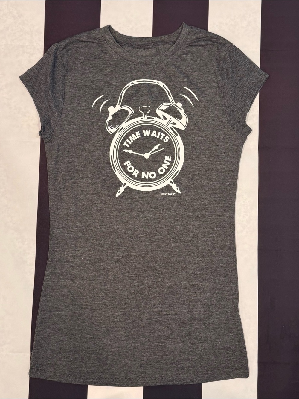 Splash Charcoal Gray Graphic Tee with White Logo